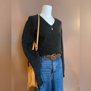 Charcoal Gray Lambswool Gap Sweater